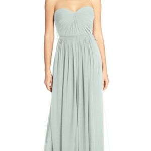 Jenny Yoo Mira Convertible Strapless Chiffon Gown